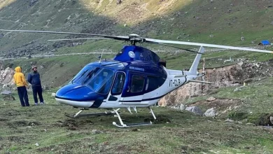 Helicopter went out of control in Kedarnath