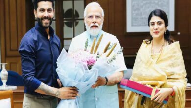 Cricketer Ravindra Jadeja joins BJP