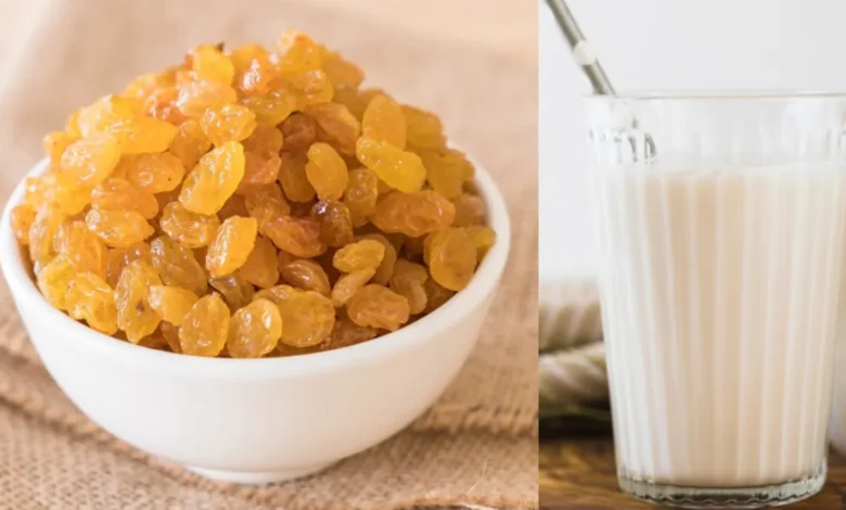benefits of eating raisins in milk