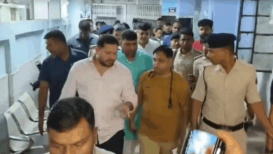 Accident in Tejashwi Yadav's convoy