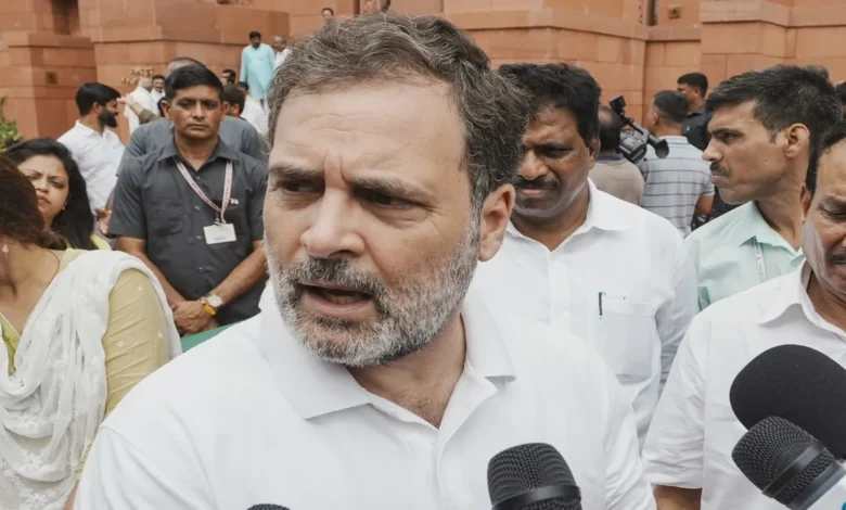 Rahul Ganhdi in Lucknow